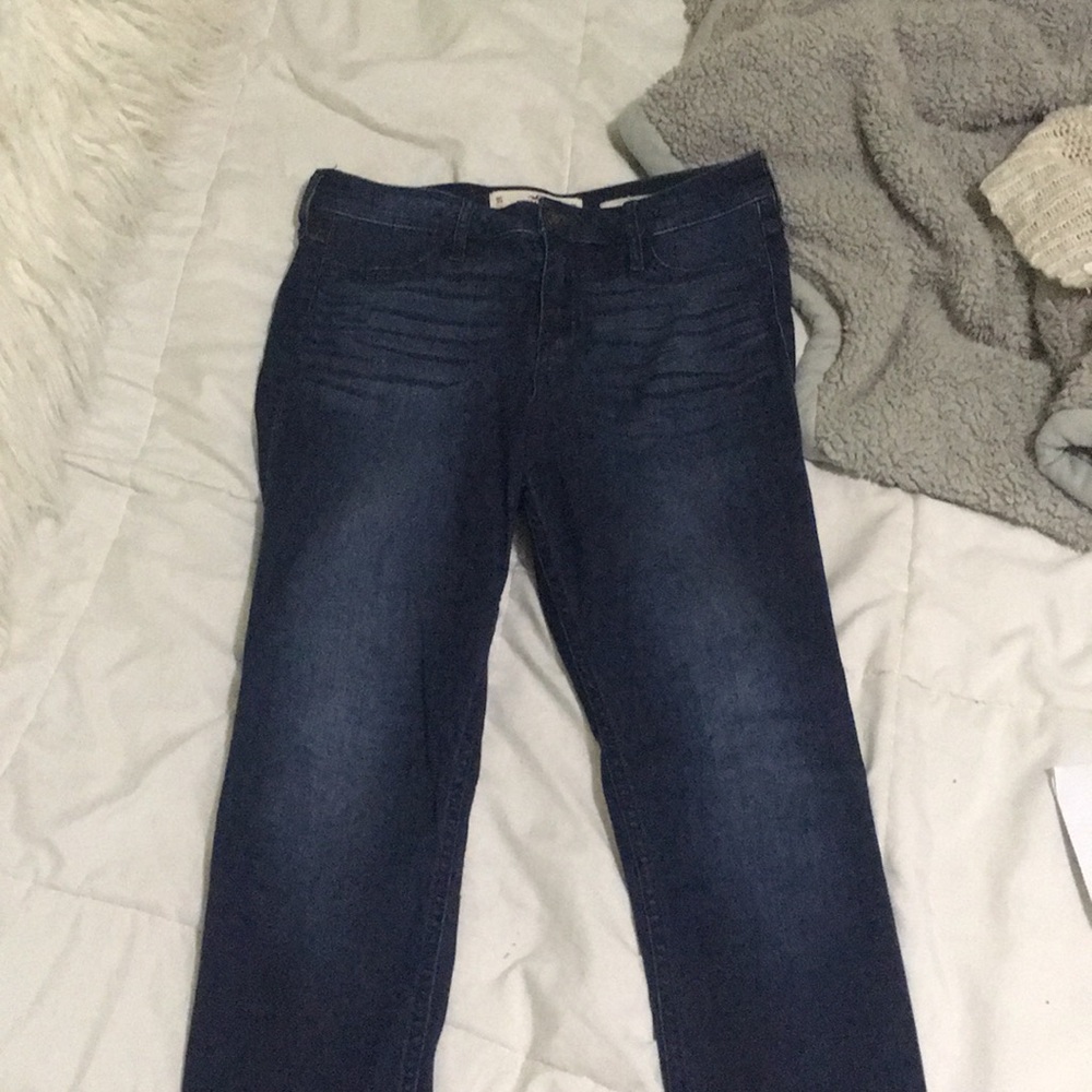Hollister High Rise Dark Wash Jeggings